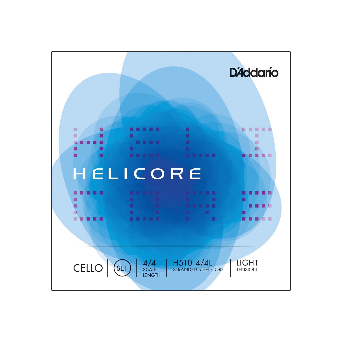 D'Addario - H510 4/4L Helicore cello set - Musik Utan Gränser 