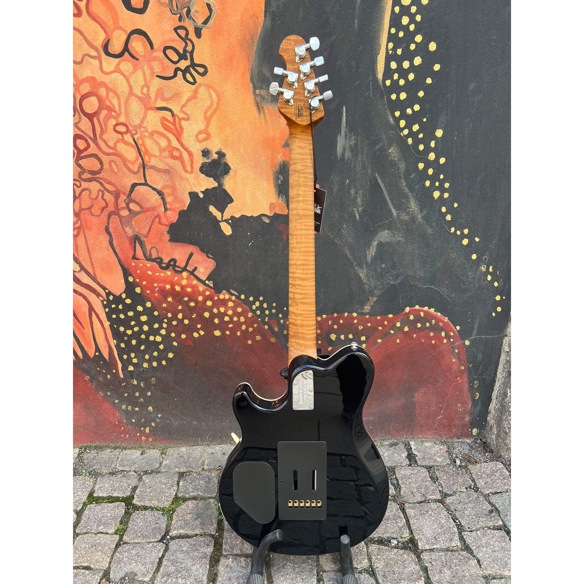 Ernie Ball Music Man - Axis Super Sport Yucatan Blue Flame - Musik Utan Gränser 
