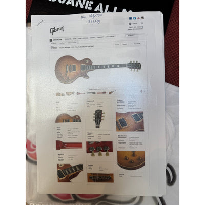 Les Paul Custom Shop Duane Allman #128