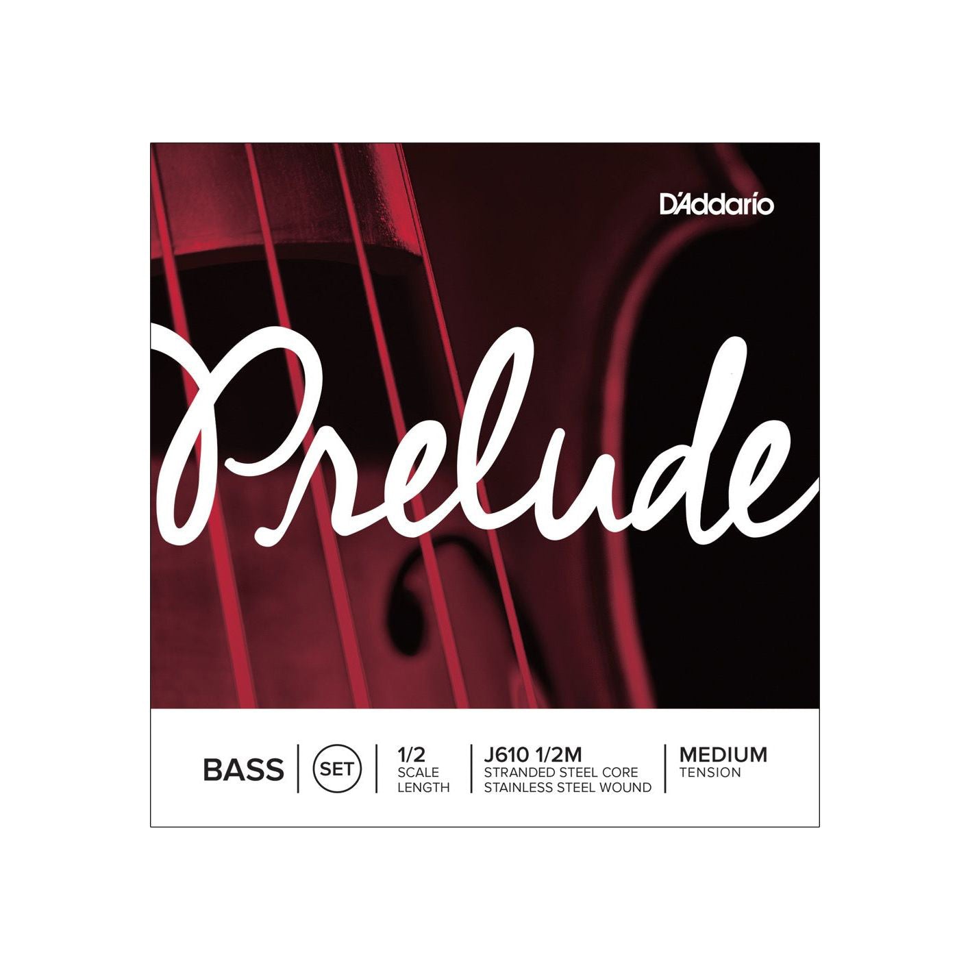 D'Addario - J610 1/2M Set 1/2 Medium Tension kontrabas - Musik Utan Gränser 
