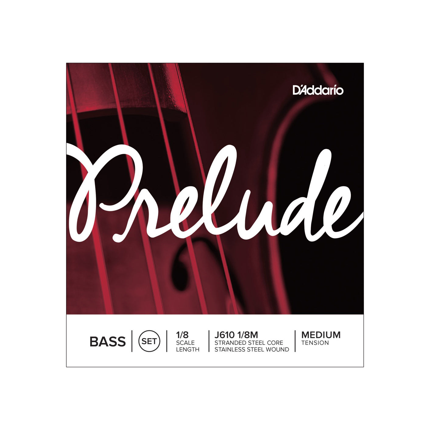 D'Addario - J610 1/8M Set 1/8 Medium Tension kontrabas - Musik Utan Gränser 