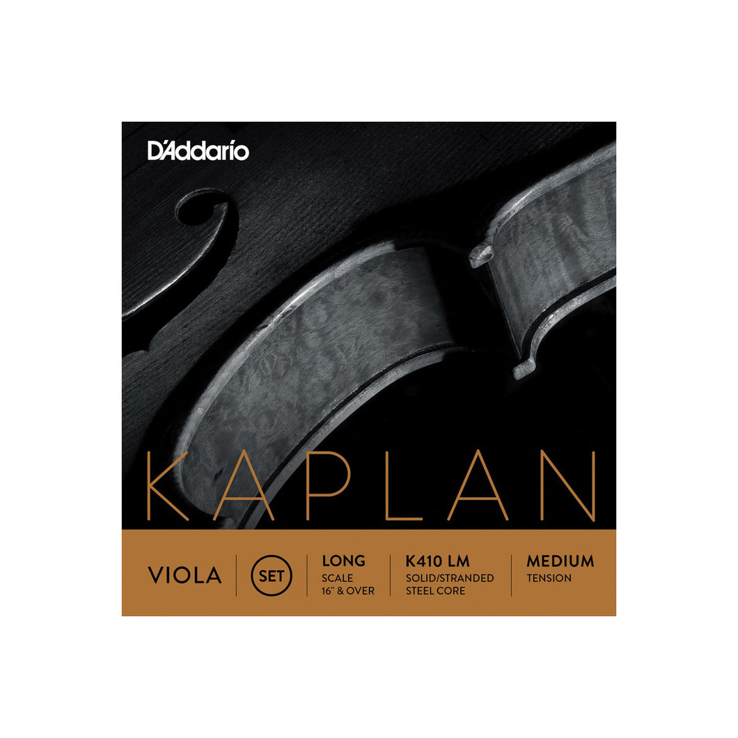 D'Addario - K410LM Kaplan Forza viola set. Long Scale, Medium Tension - Musik Utan Gränser 