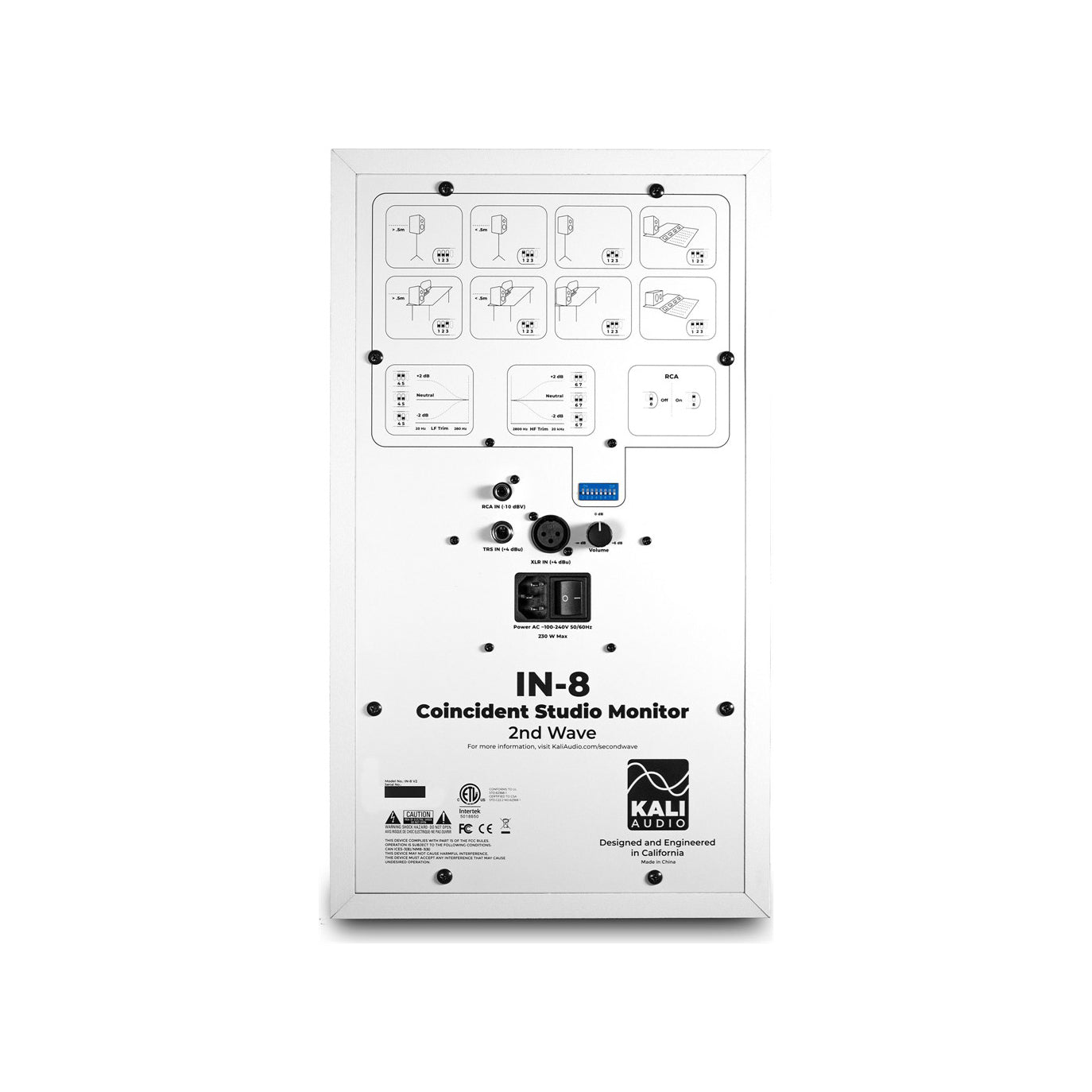 Kali Audio - IN-8 V2 White - Musik Utan Gränser 