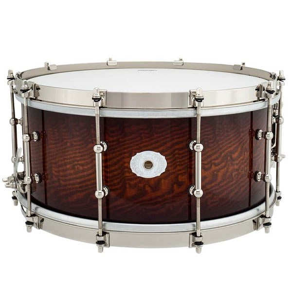 Ludwig - 14×6.5″ Aged Exotic Tamo Ash Cherry Caramel Snare Drum - Musik Utan Gränser 