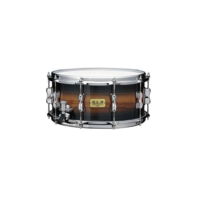 S.L.P. Limited Hybrid Maple/Bubinga Snare - LBM1465Z-MZB, i Midnight Zebrawood Burst.