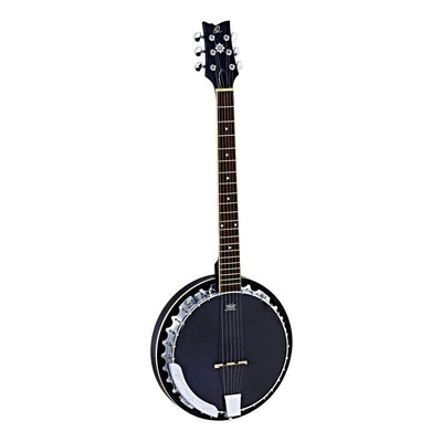 Ortega - OBJE350/6-SBK Guitar-Banjo med mik - Musik Utan Gränser 