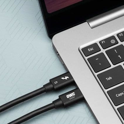 Thunderbolt 5-kabel 0,8 meter Svart