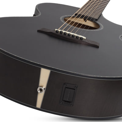 Schecter - Orleans Stage-7 Acoustic Satin See Thru Black - Musik Utan Gränser 