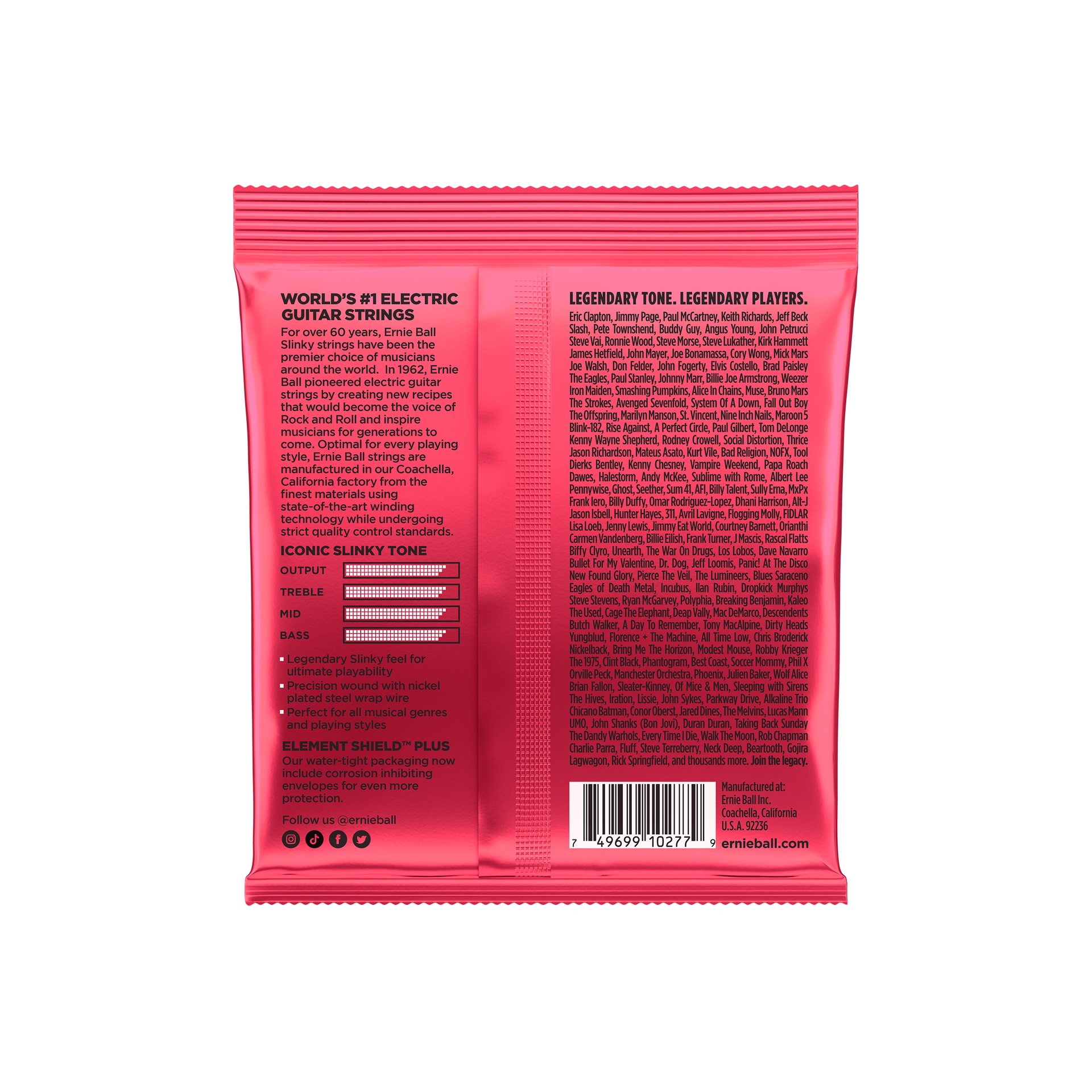 Ernie Ball - EB-2226 Burly Slinky - Musik Utan Gränser 