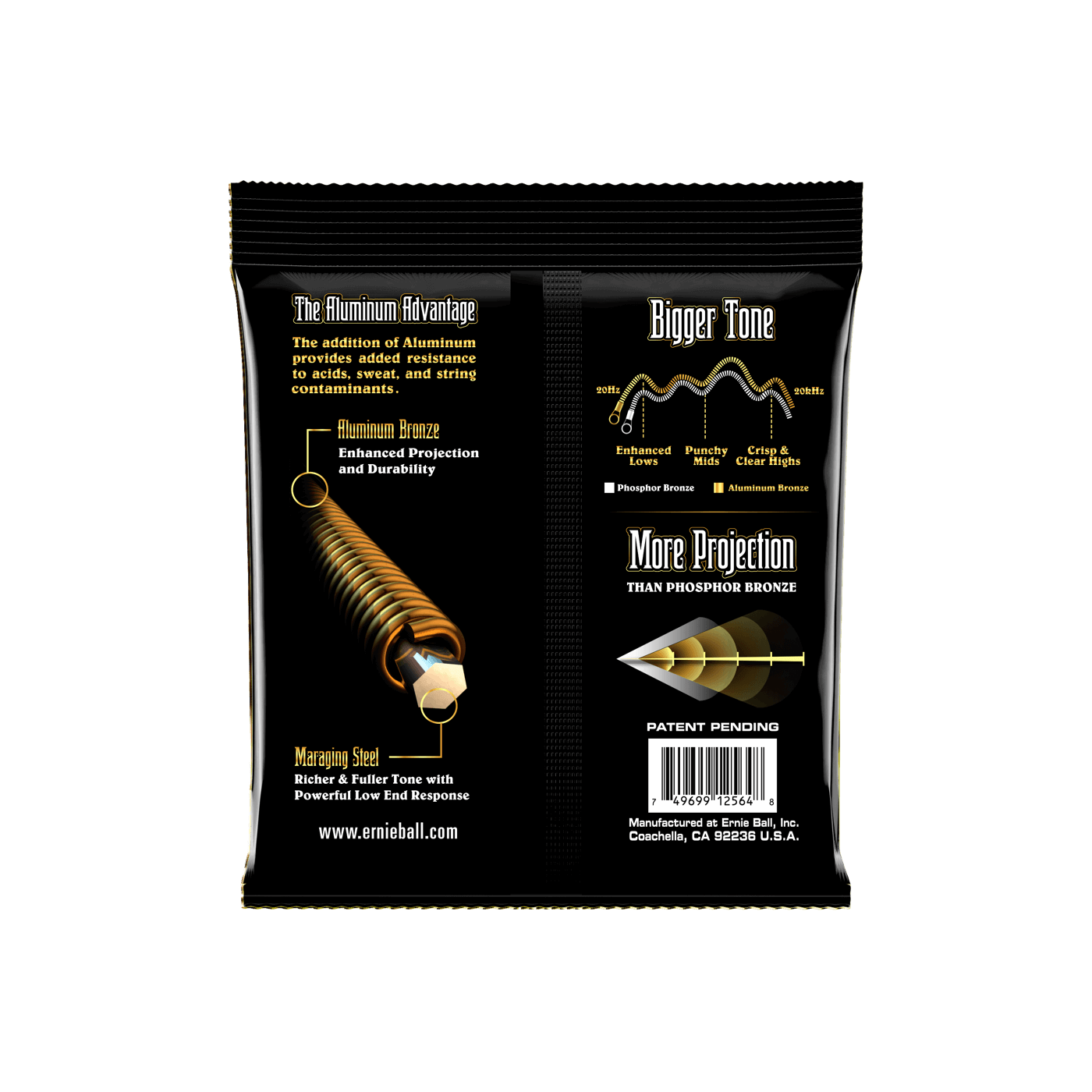 Ernie Ball - EB-2564 Medium Aluminum Bronze - Musik Utan Gränser 