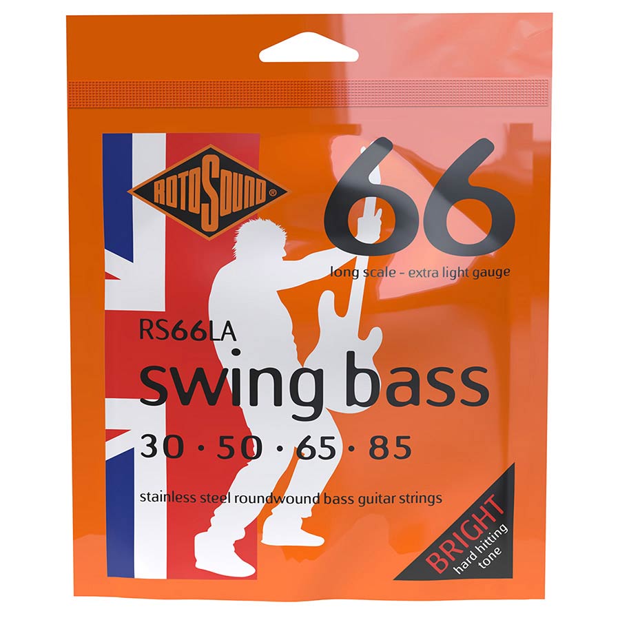 Rotosound - RS66LA Swing Bass 66 electric bass stainless steel 30-85 - Musik Utan Gränser 