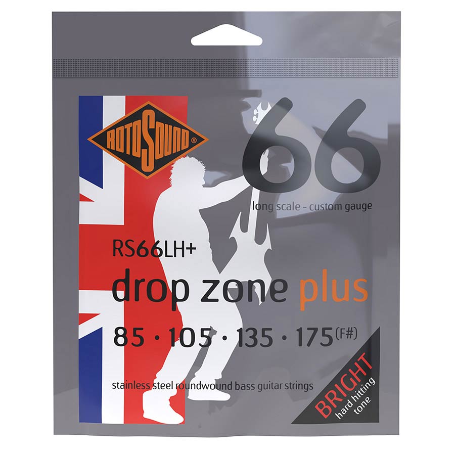 Rotosound - RS66LH+ Swing Bass 66 electric bass stainless steel 85-175 Drop Zone Plus - Musik Utan Gränser 