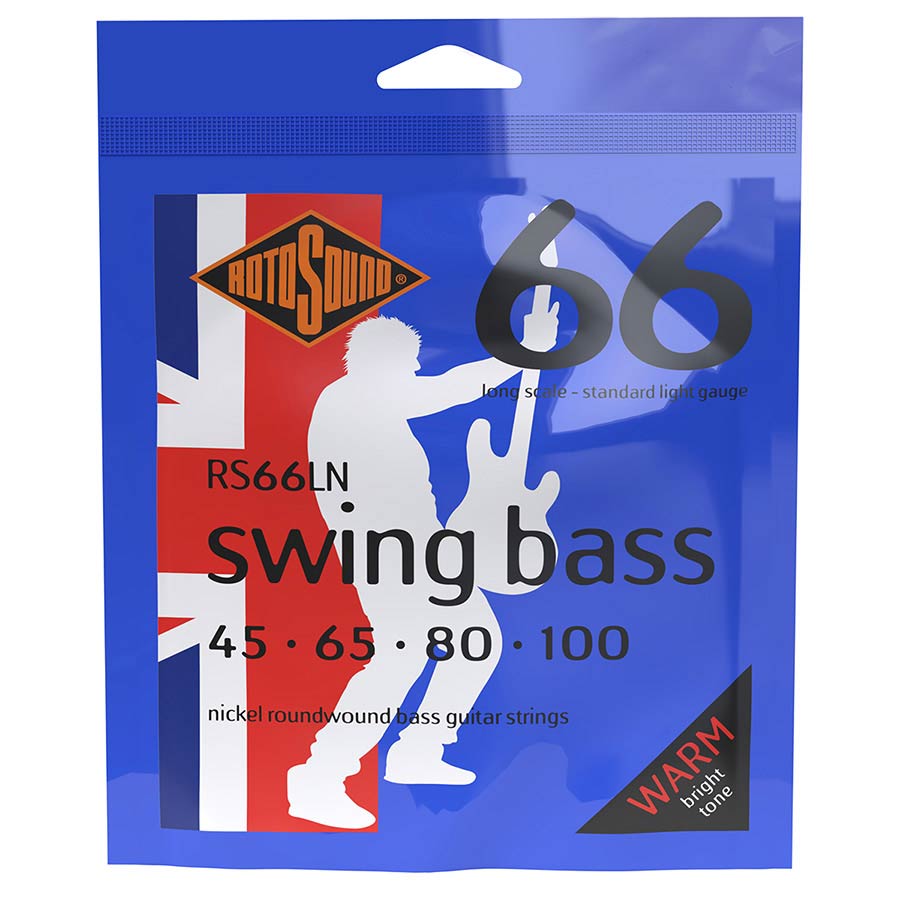 Rotosound - RS66LN Swing Bass 66 electric bass nickel wound 45-100 - Musik Utan Gränser 