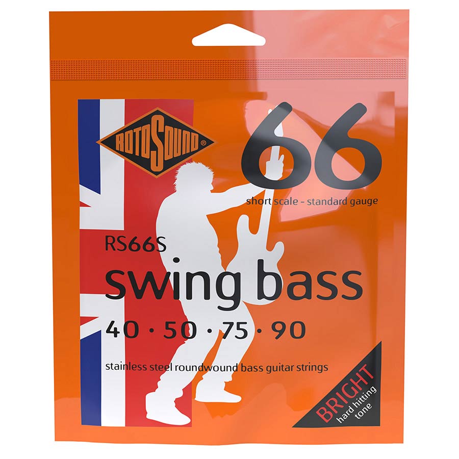 Rotosound - RS66S Swing Bass 66 electric bass stainless steel 40-90 shortscale - Musik Utan Gränser 