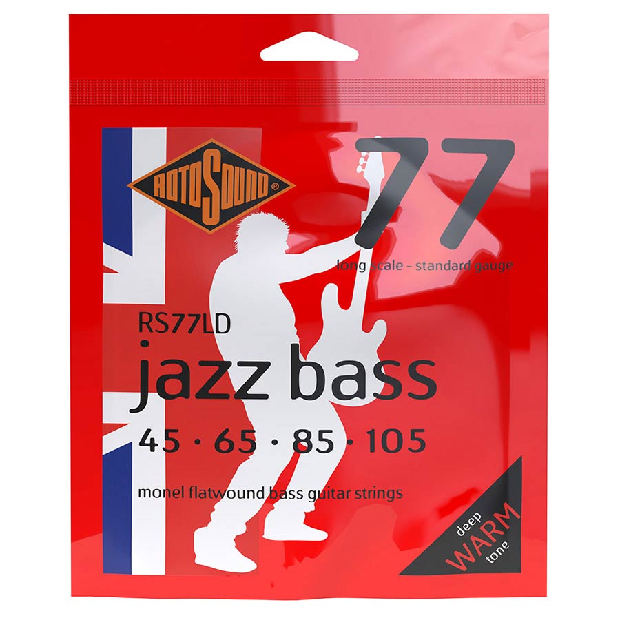 Rotosound - RS77LD Jazz Bass 77 electric bass monel flatwound 45-105 - Musik Utan Gränser 