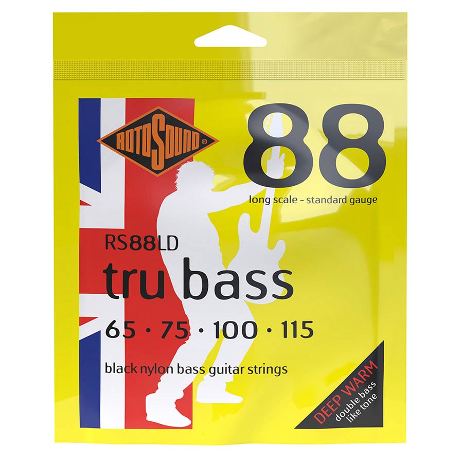 Rotosound - RS88LD Tru Bass 88 electric bass black nylon flatwound 65-115 - Musik Utan Gränser 