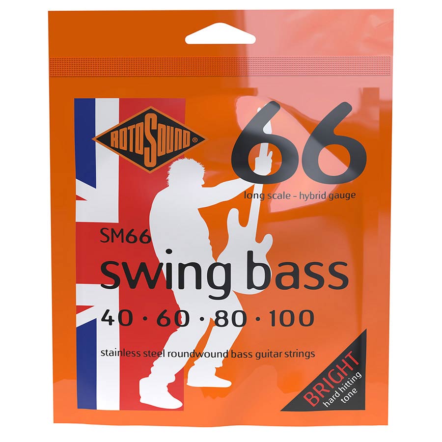 Rotosound - SM66 Swing Bass 66 electric bass stainless steel 40-100 - Musik Utan Gränser 