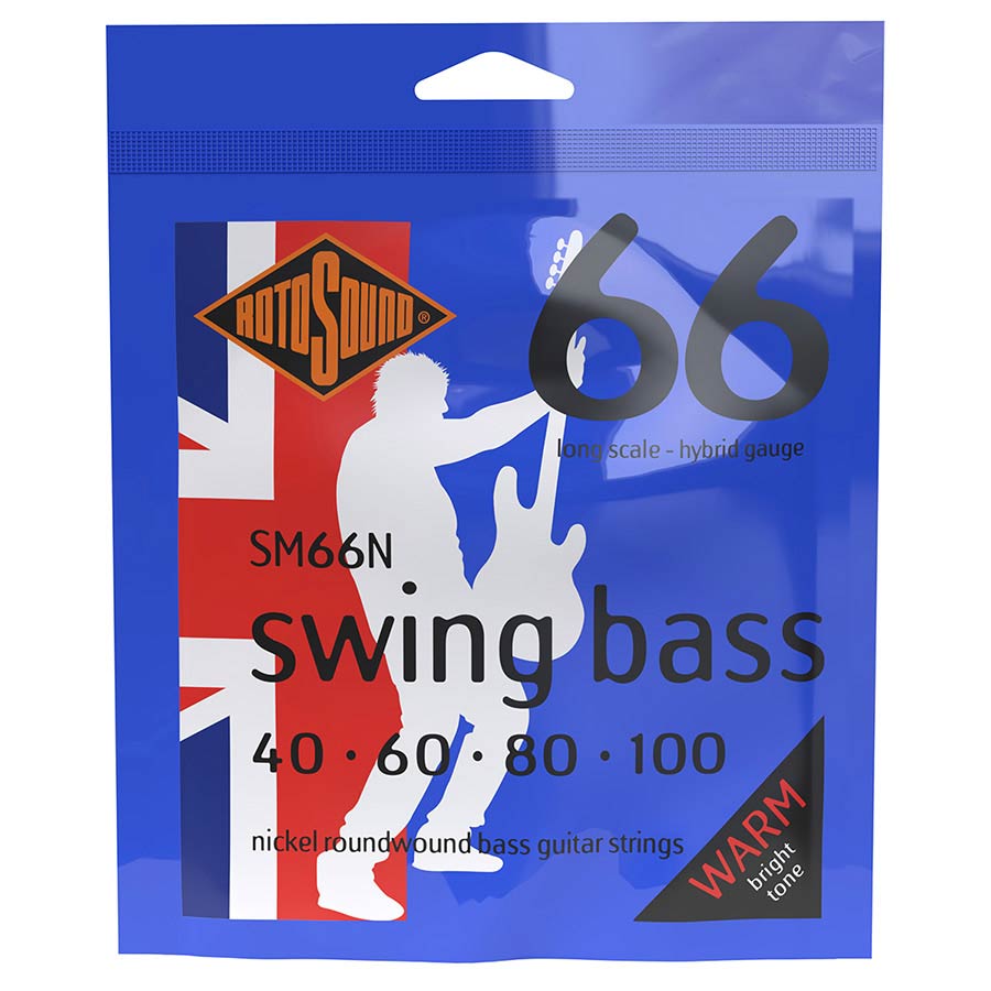Rotosound - SM66N Swing Bass 66 electric bass nickel wound 40-100 - Musik Utan Gränser 
