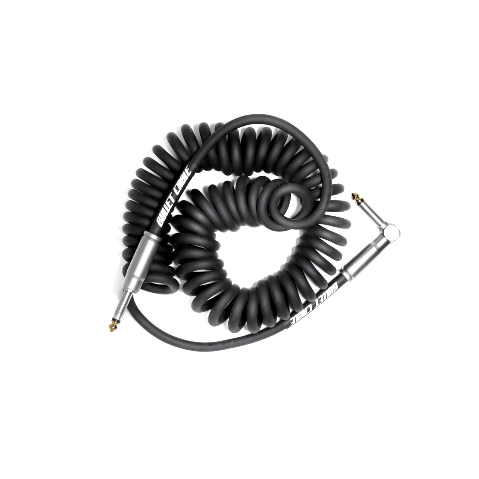 15' Coil Cable Black R/A