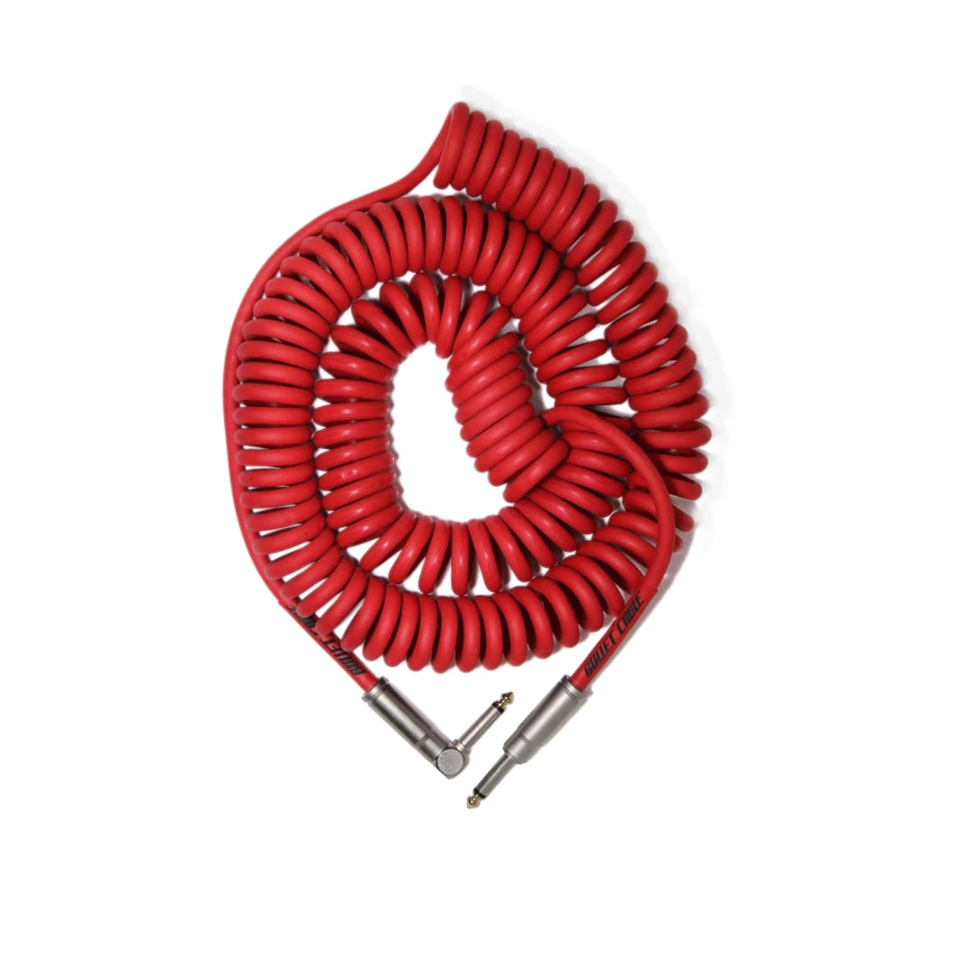 30' Coil Cable Red str/ang