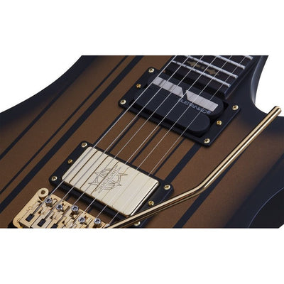 Schecter - Synyster Gates Costum Sustainiac Satin Gold Burst - Musik Utan Gränser 
