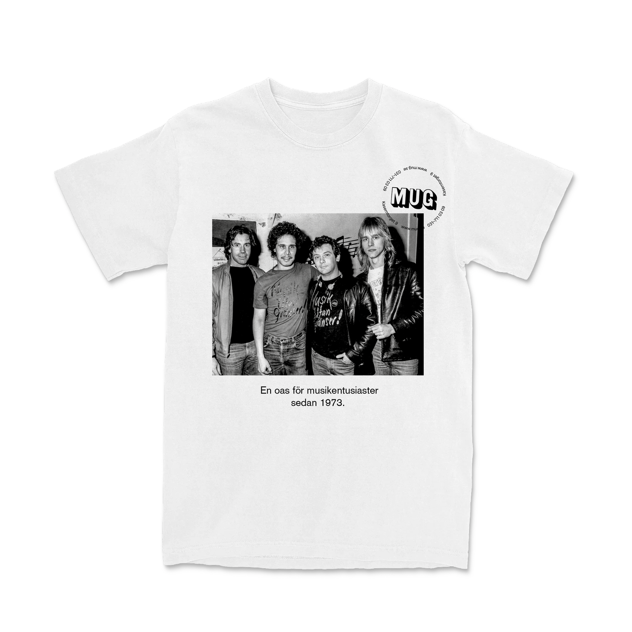 Musik Utan Gränser - T-shirt 50-årsjubileum - MUG Staff - Musik Utan Gränser 