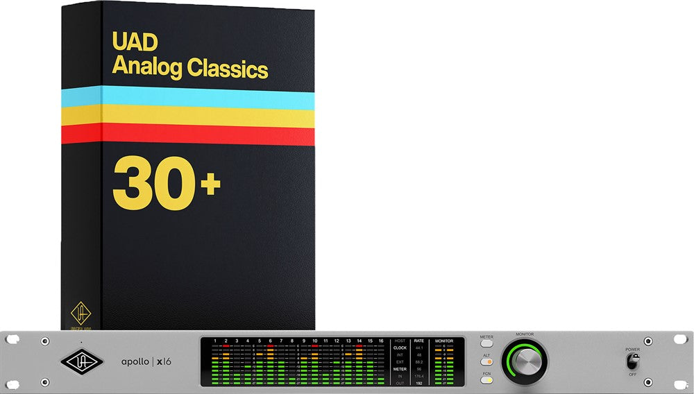 Universal Audio Apollo x16 Gen 2 med UAD Analog Classics