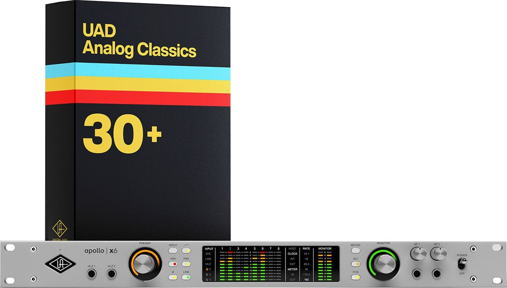 Universal Audio Apollo x6 Gen 2 med UAD Analog Classics