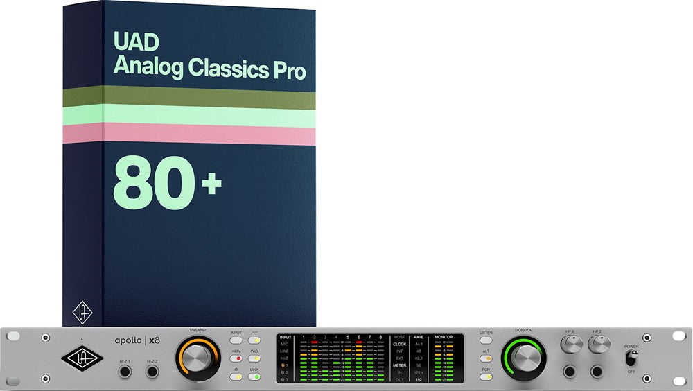 Universal Audio Apollo x8 Gen 2 med UAD Analog Classics Pro