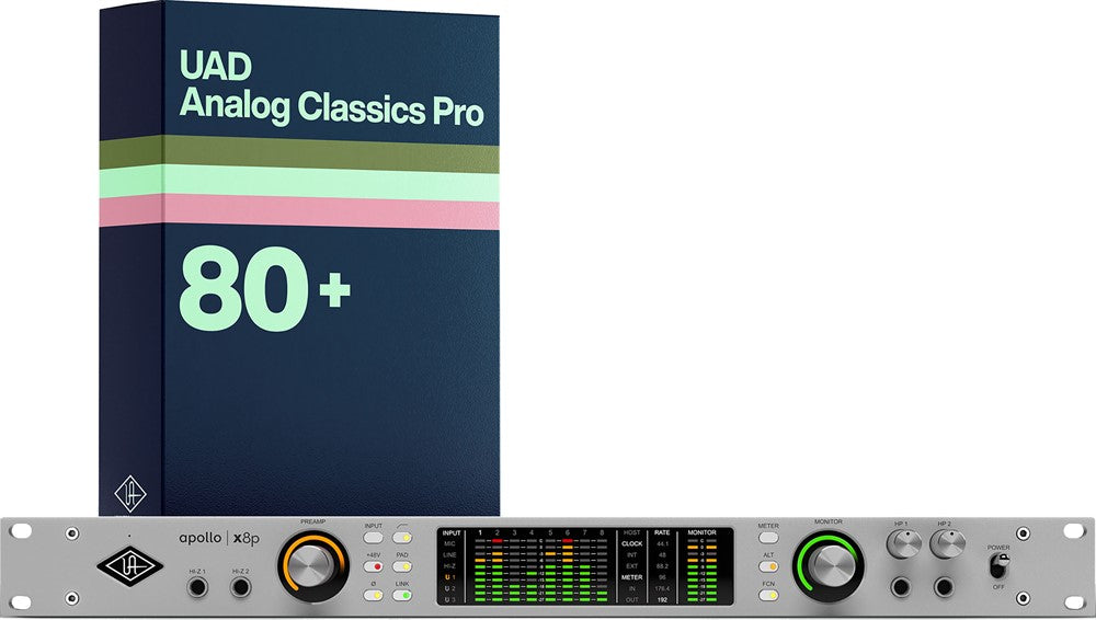 Universal Audio Apollo x8p Gen 2 med UAD Analog Classics Pro