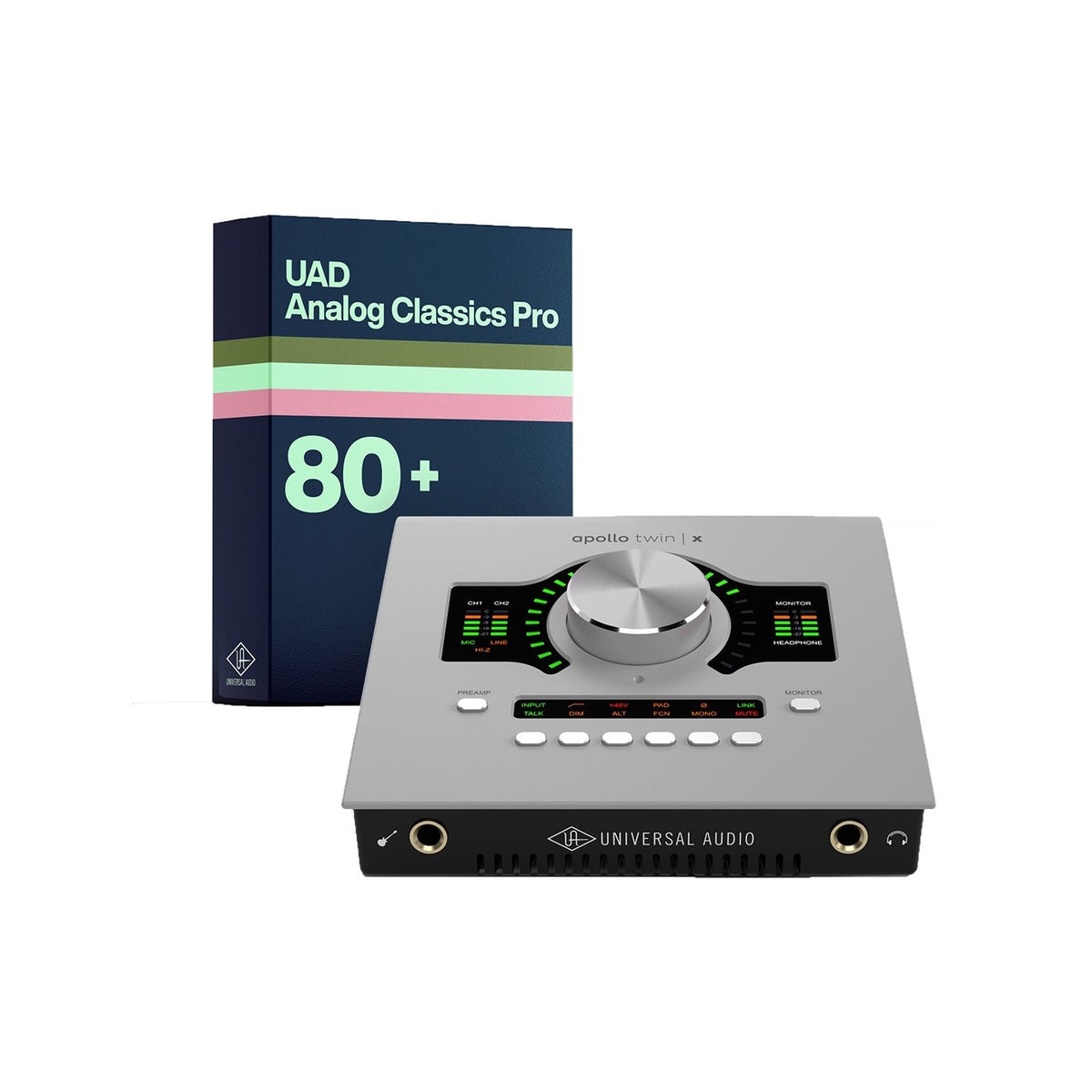 Universal Audio Apollo Twin X QUAD Gen2 med UAD Analog Classics Pro