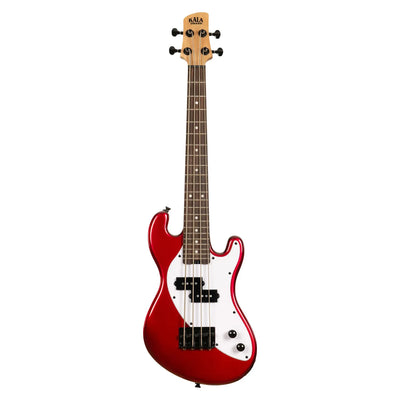 Kala - U-Bass Solid Body 4-String Metallic Red Fretted - Musik Utan Gränser 
