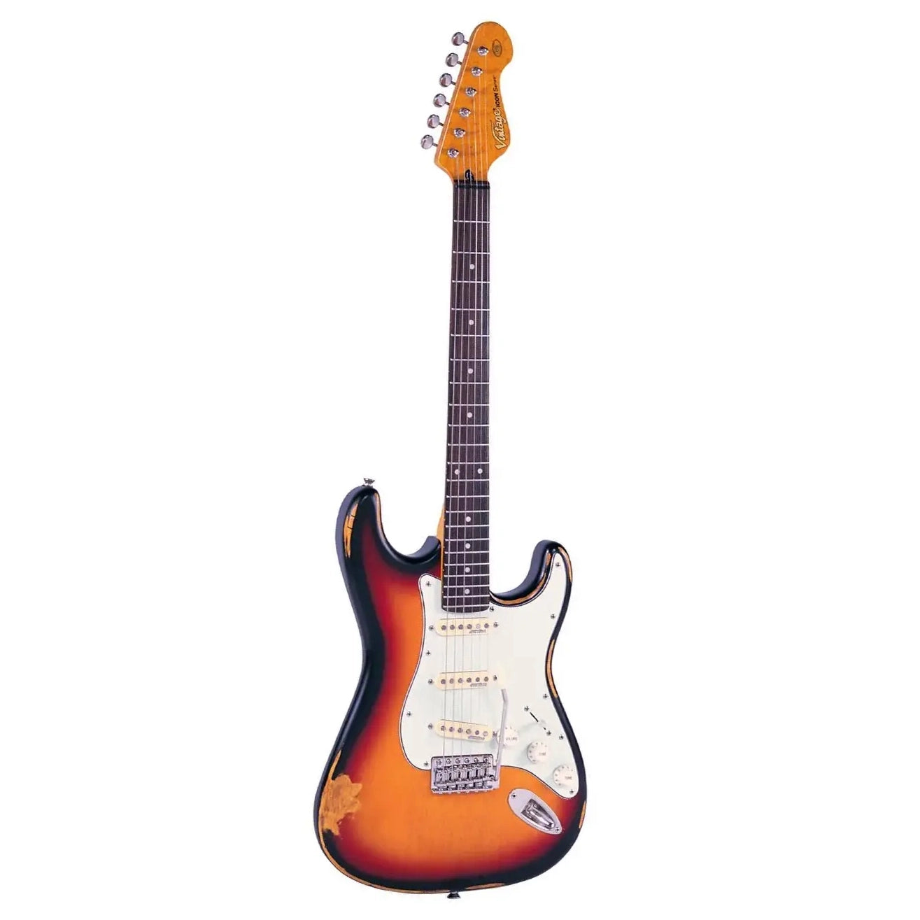 Vintage - Icon V6 Distressed Sunburst - Musik Utan Gränser 