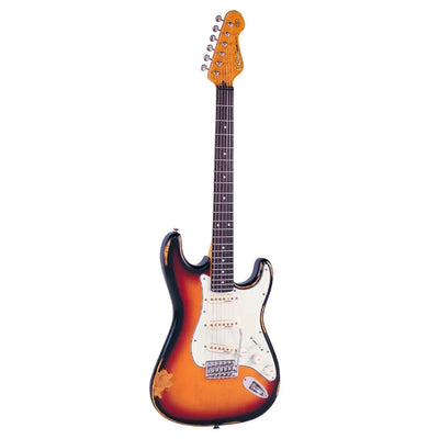 Vintage - Icon V6 Distressed Sunburst - Musik Utan Gränser 