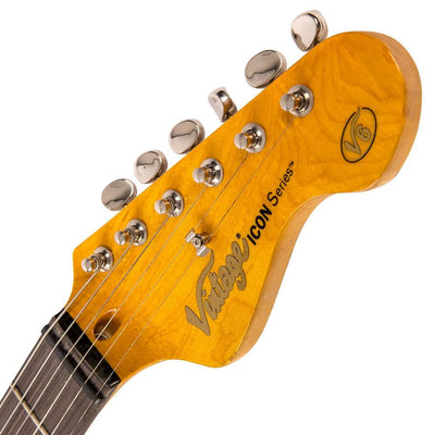 Vintage - Icon V6 Distressed Sunburst - Musik Utan Gränser 