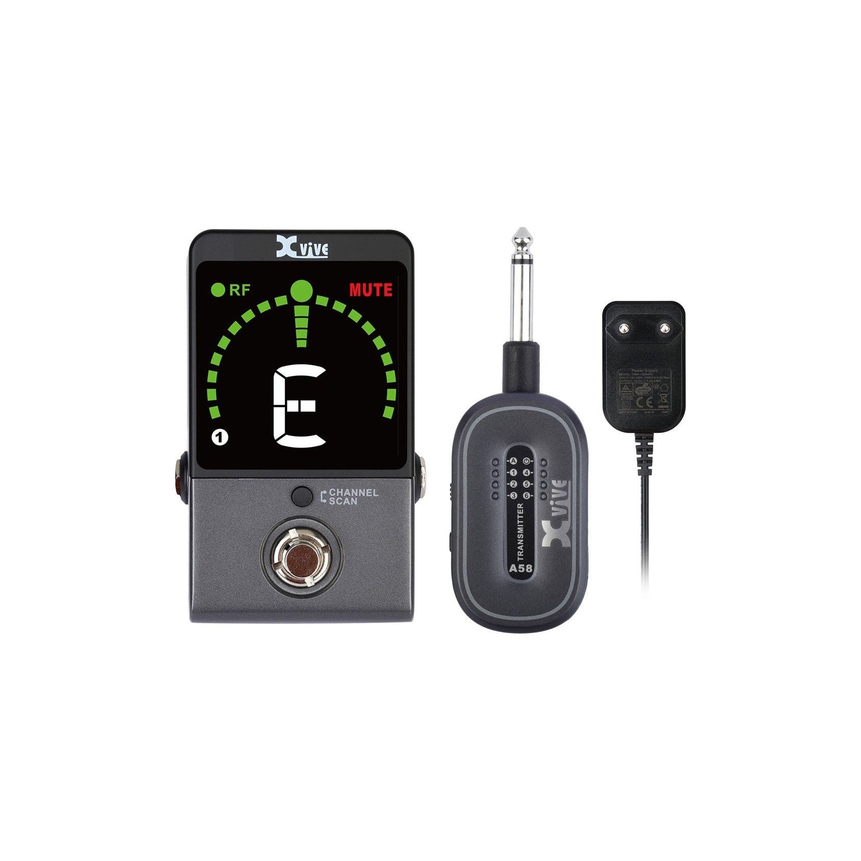 P58 Digital Guitar Pedal Tuner Wireless System 5.8GHz