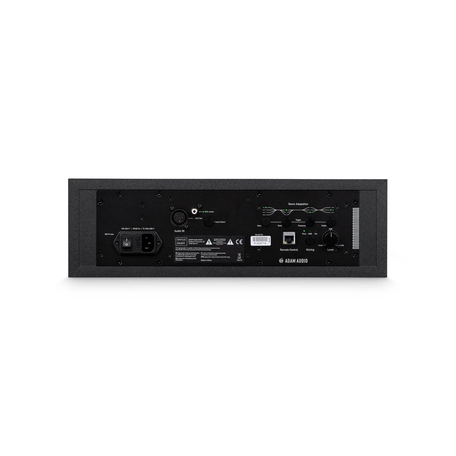 A44H Närfälts monitor 2-vägs med dubbla 4" Woofers