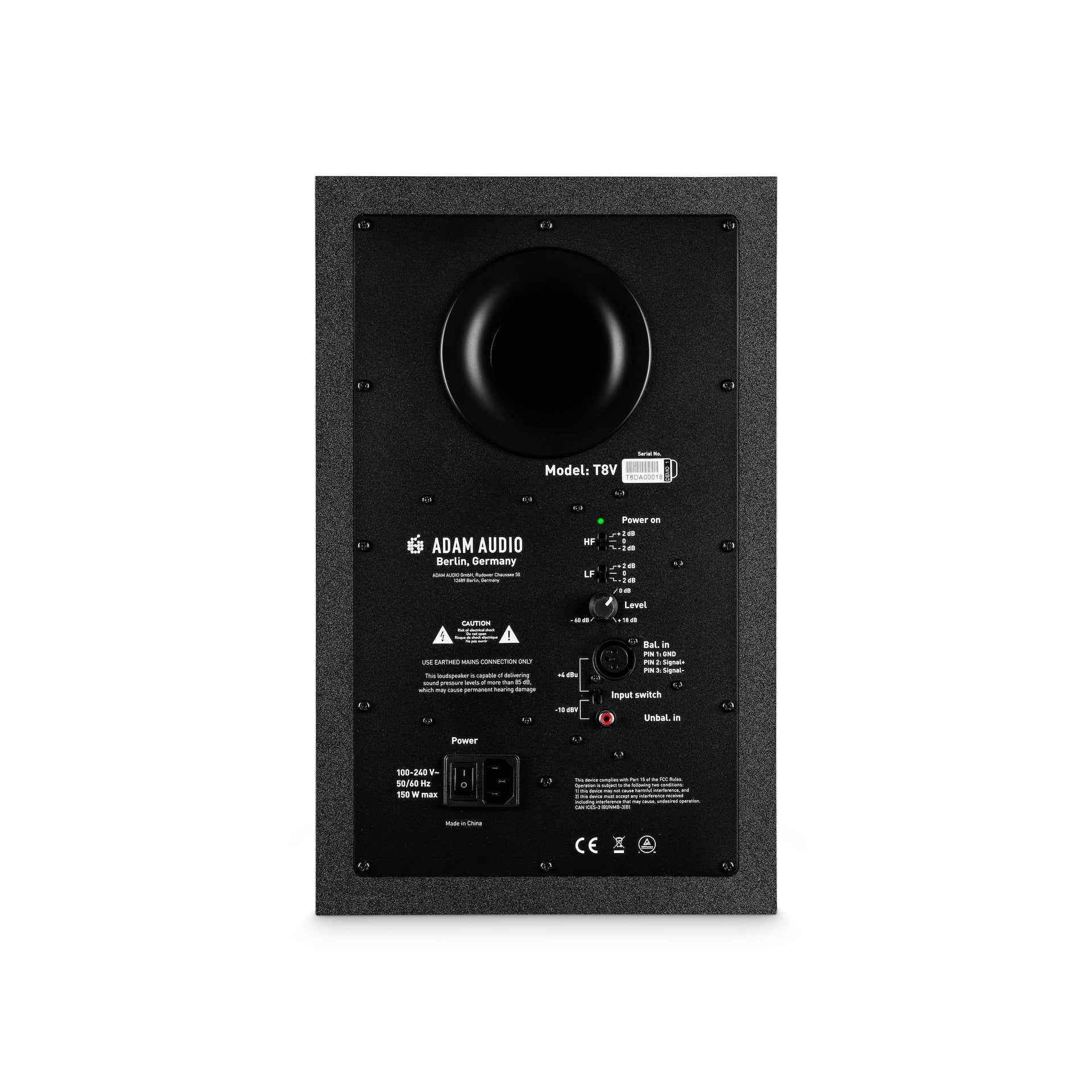 T8V Närfälts monitor 2-vägs 8" woofer