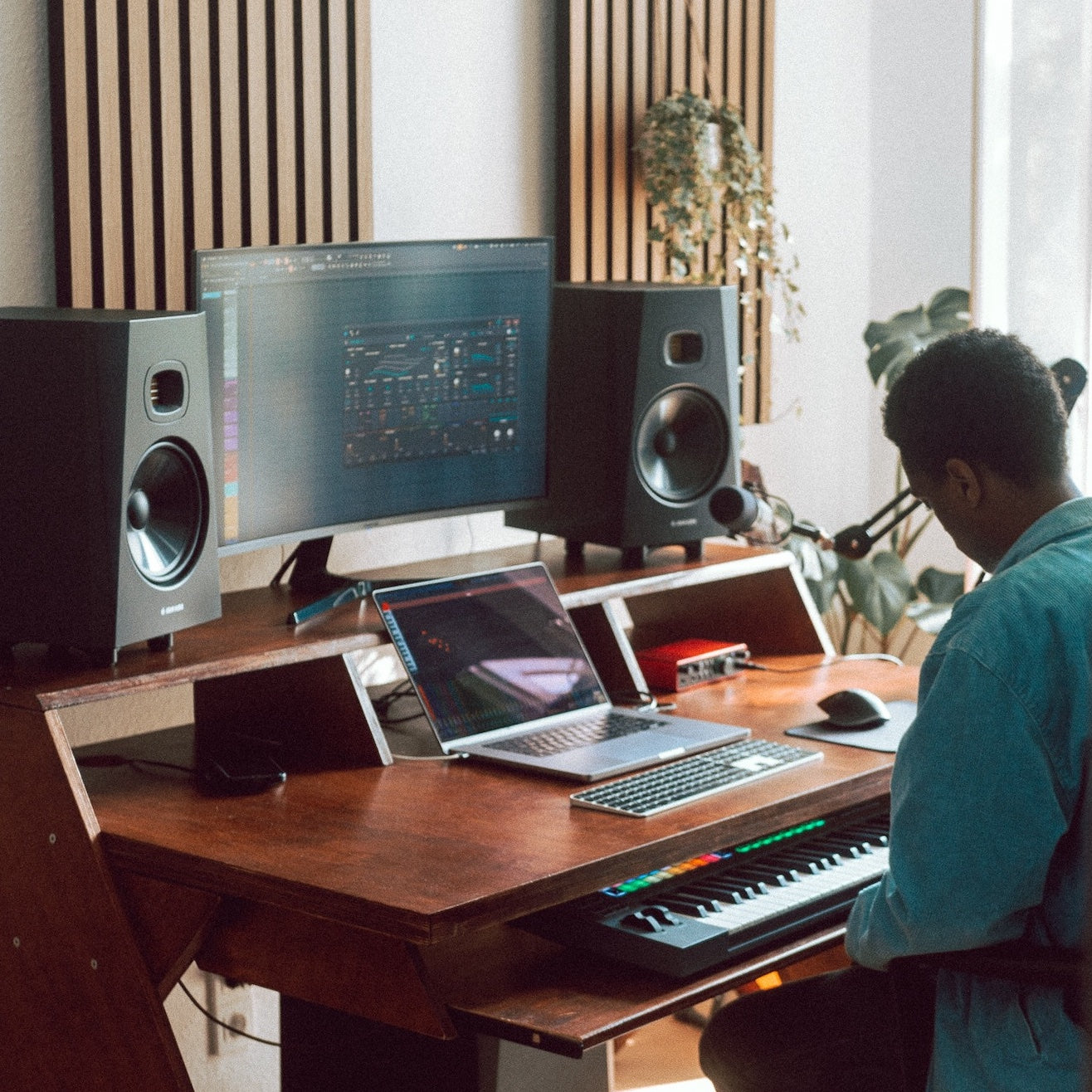 T8V Närfälts monitor 2-vägs 8" woofer