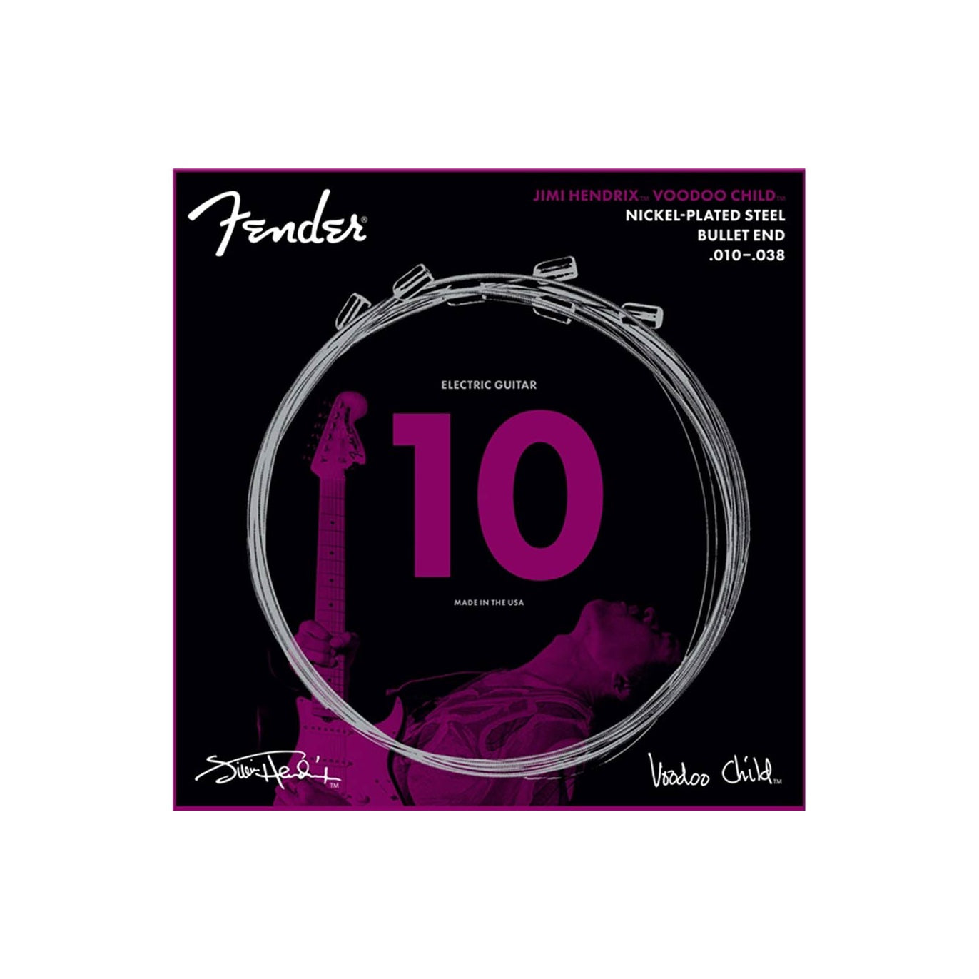 Jimi Hendrix™ Voodoo Child™ 10-38 Nickel Plated Steel Bullet End