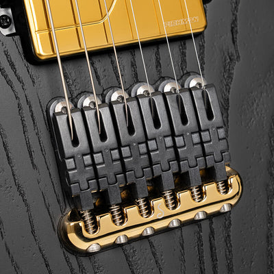 KX700TT-G Open Pore Black Gold Hardware
