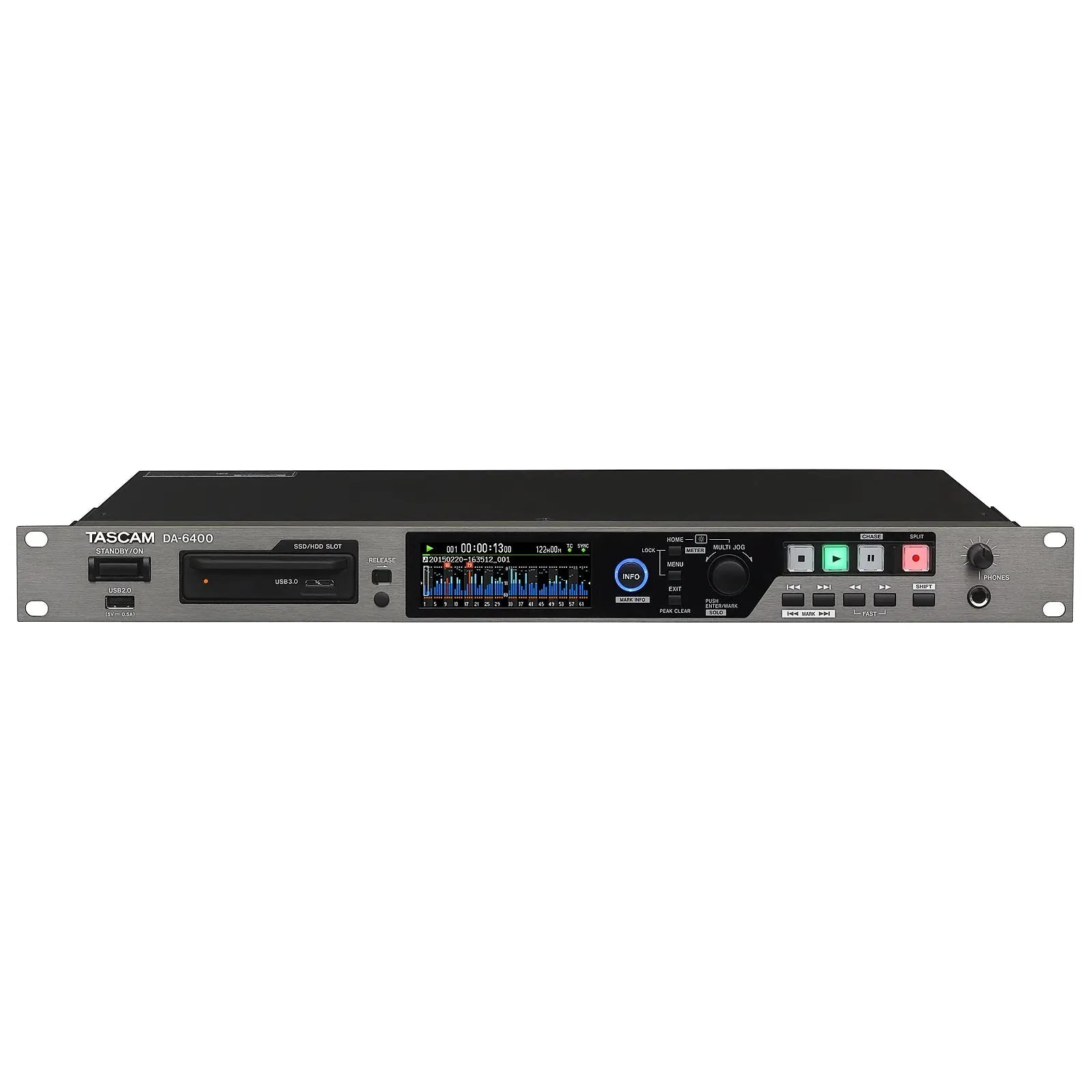 Tascam - DA-6400 64-track Audio Recorder 48 kHz - 96 kHz - Musik Utan Gränser 