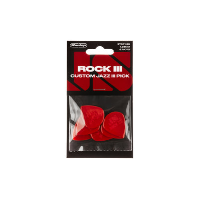 Dunlop - 570P1.38 RockIII Nylon Cust. JazzIII -6/PLYPK - Musik Utan Gränser 