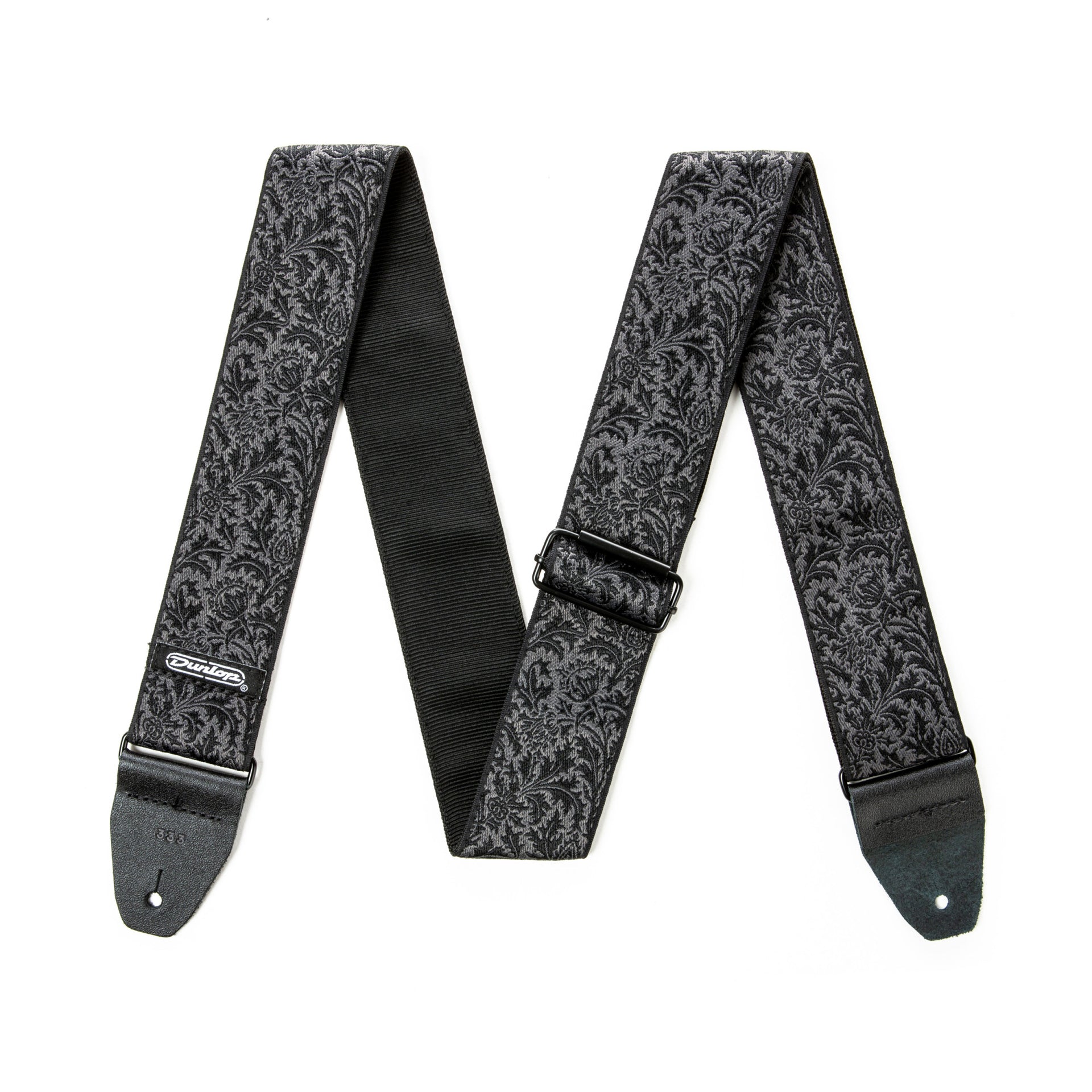 D67-14 Jacquard Black Thistle Strap