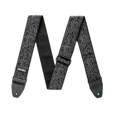 D67-14 Jacquard Black Thistle Strap