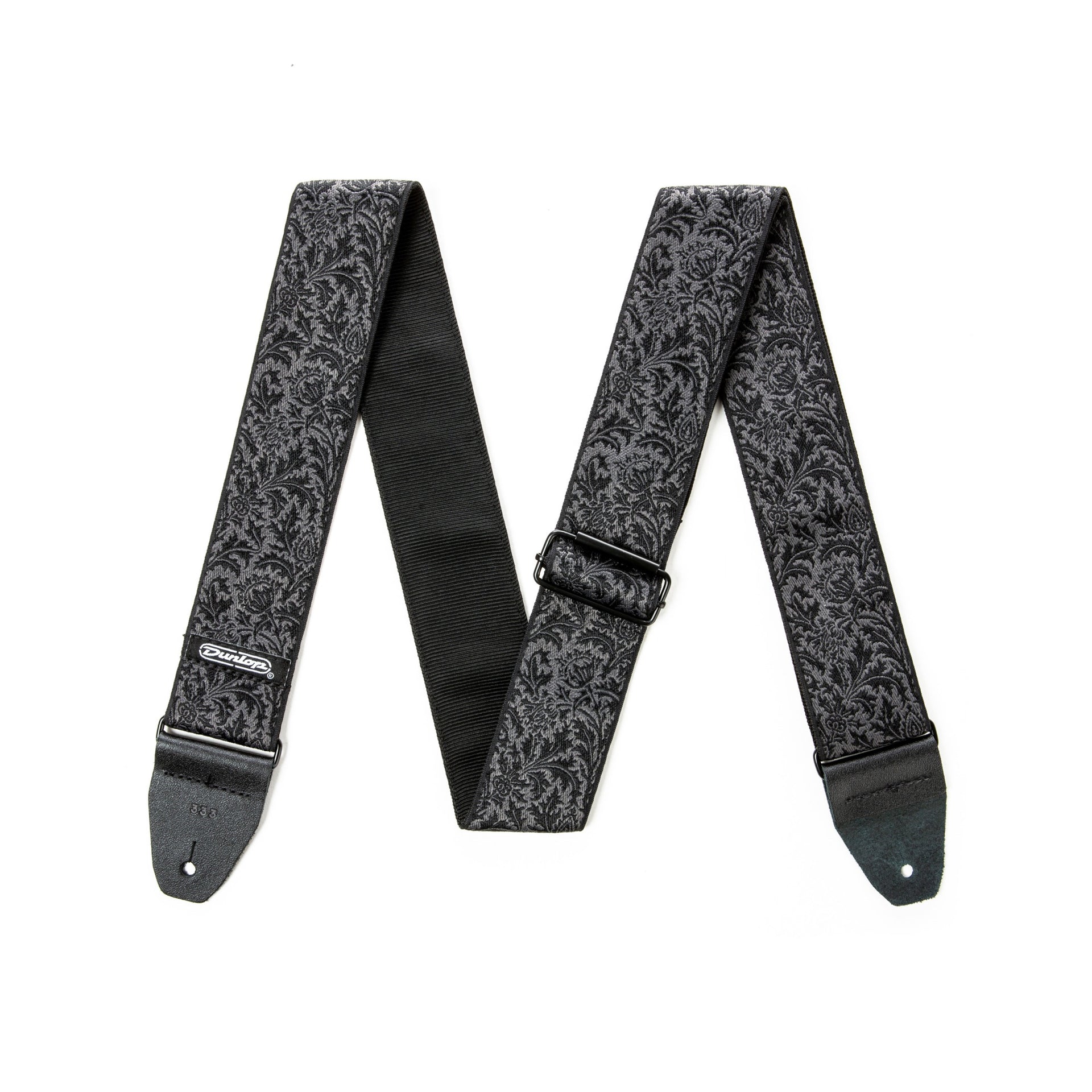D67-14 Jacquard Black Thistle Strap