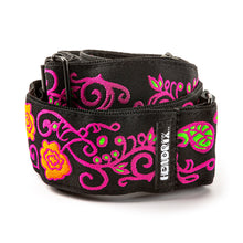 Load image into Gallery viewer, JH22 Jimi Hendrix Blacklight Monterey Pink Strap
