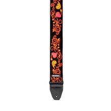 Load image into Gallery viewer, JH23 Jimi Hendrix Blacklight Monterey Orange Strap
