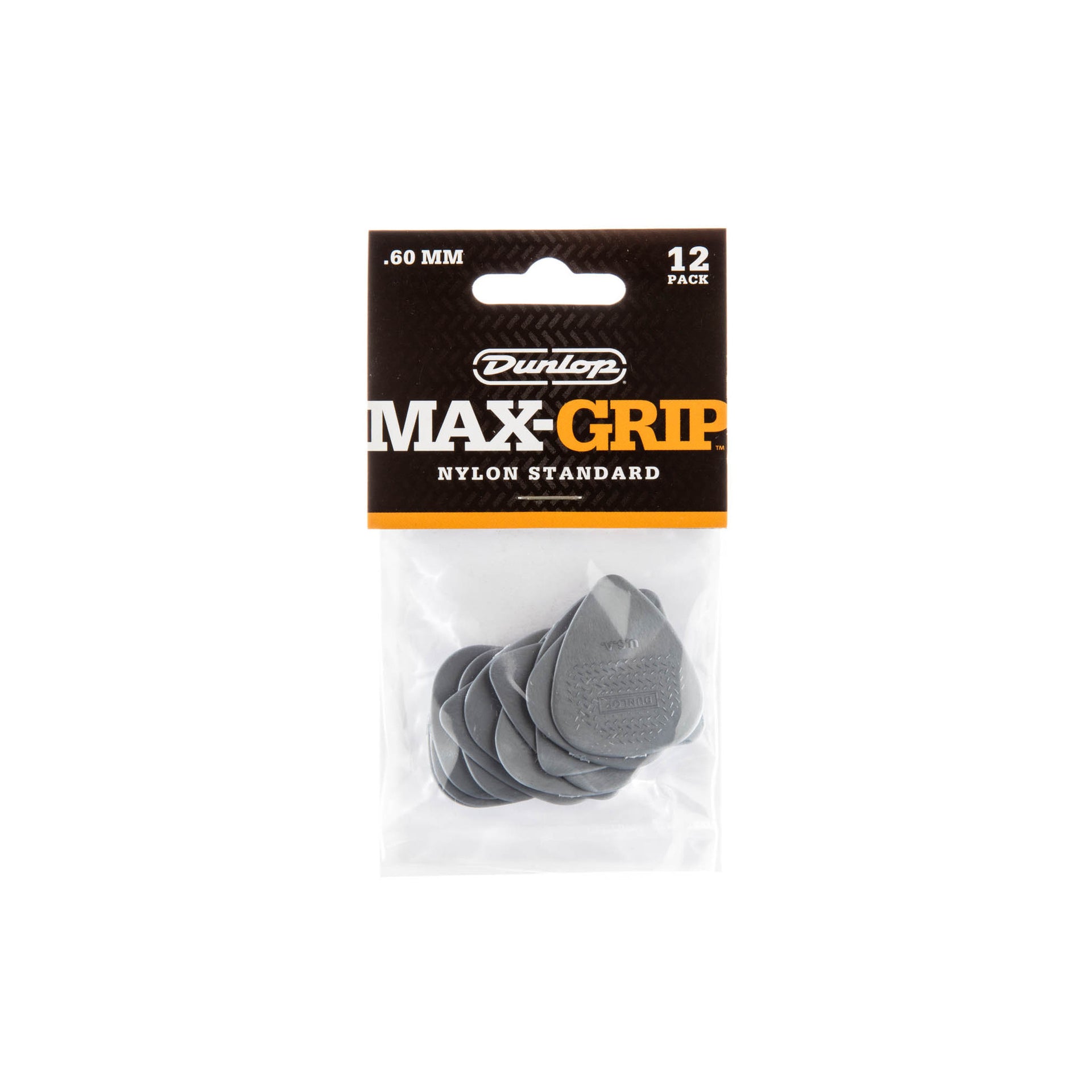 Dunlop - Dunlop Max-Grip™ Nylon Standard 449P.60 Plektrum 12-pack - Musik Utan Gränser 