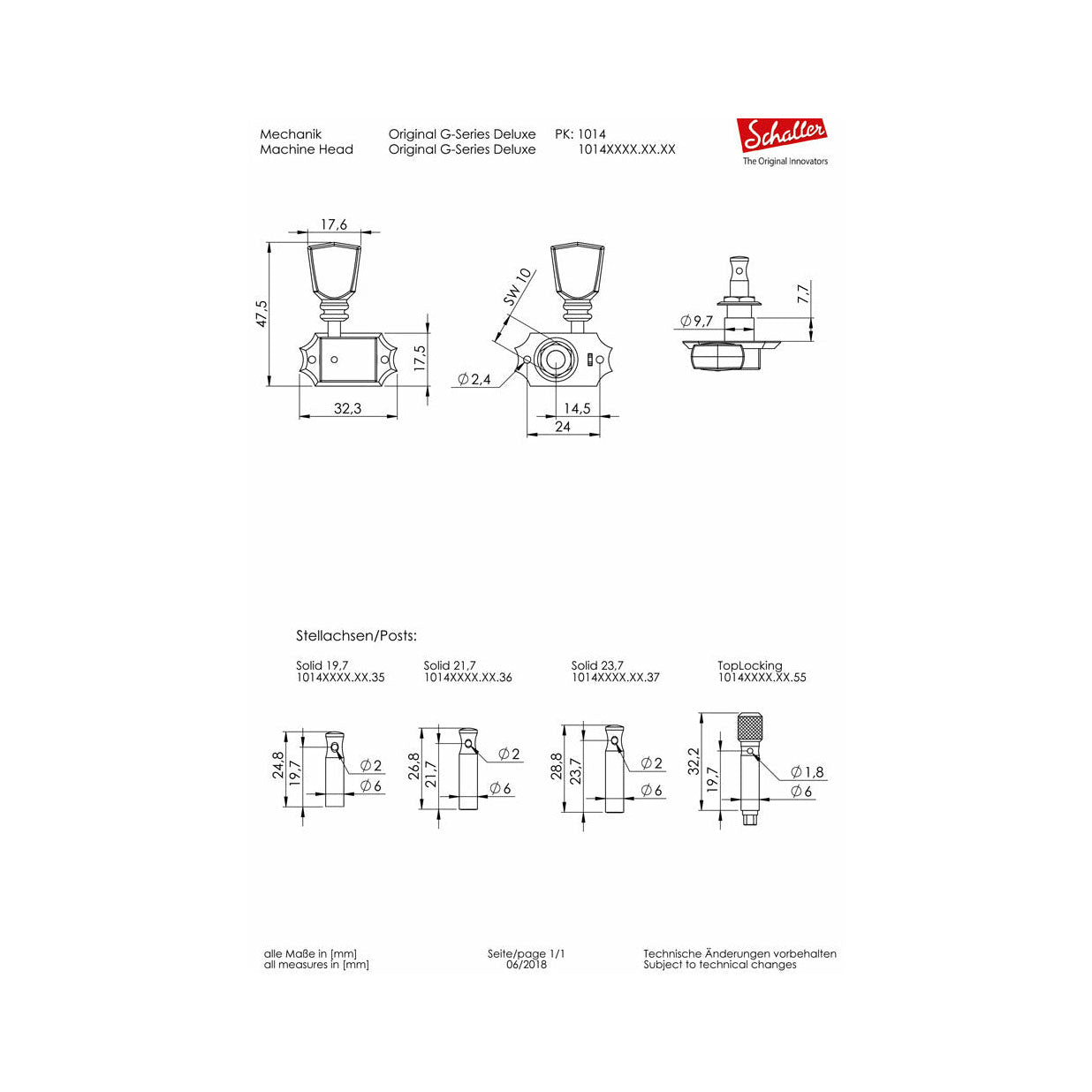G-Series Deluxe KeyStone Nickel 3 left + 3 right